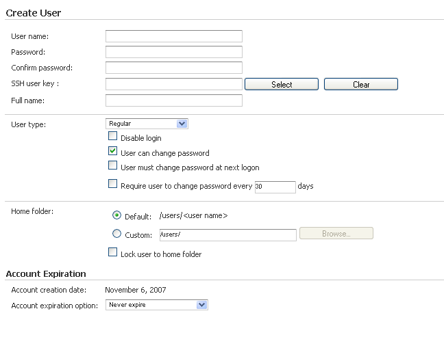 Create User