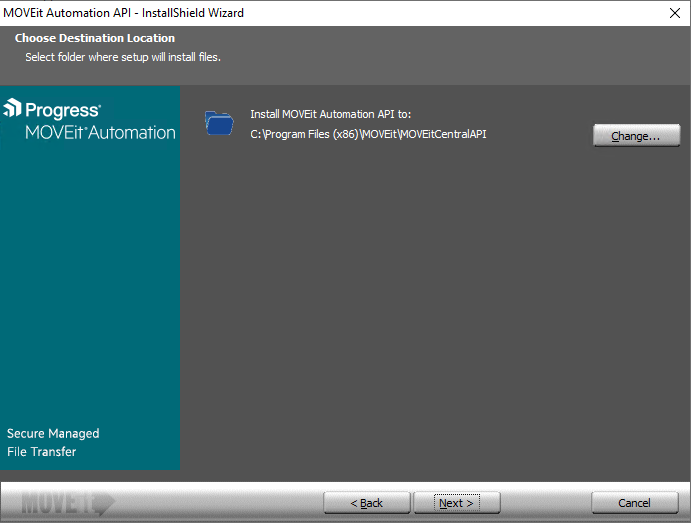 MOVEit Automation API Installation