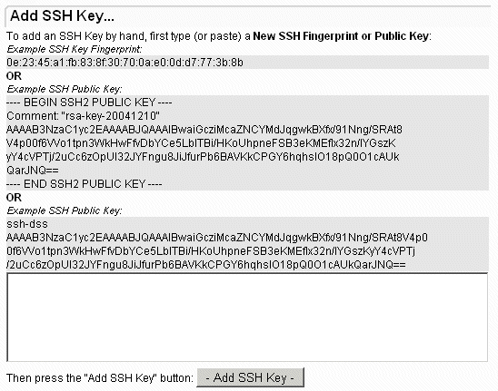 Invalid format ssh key. Public Key example.