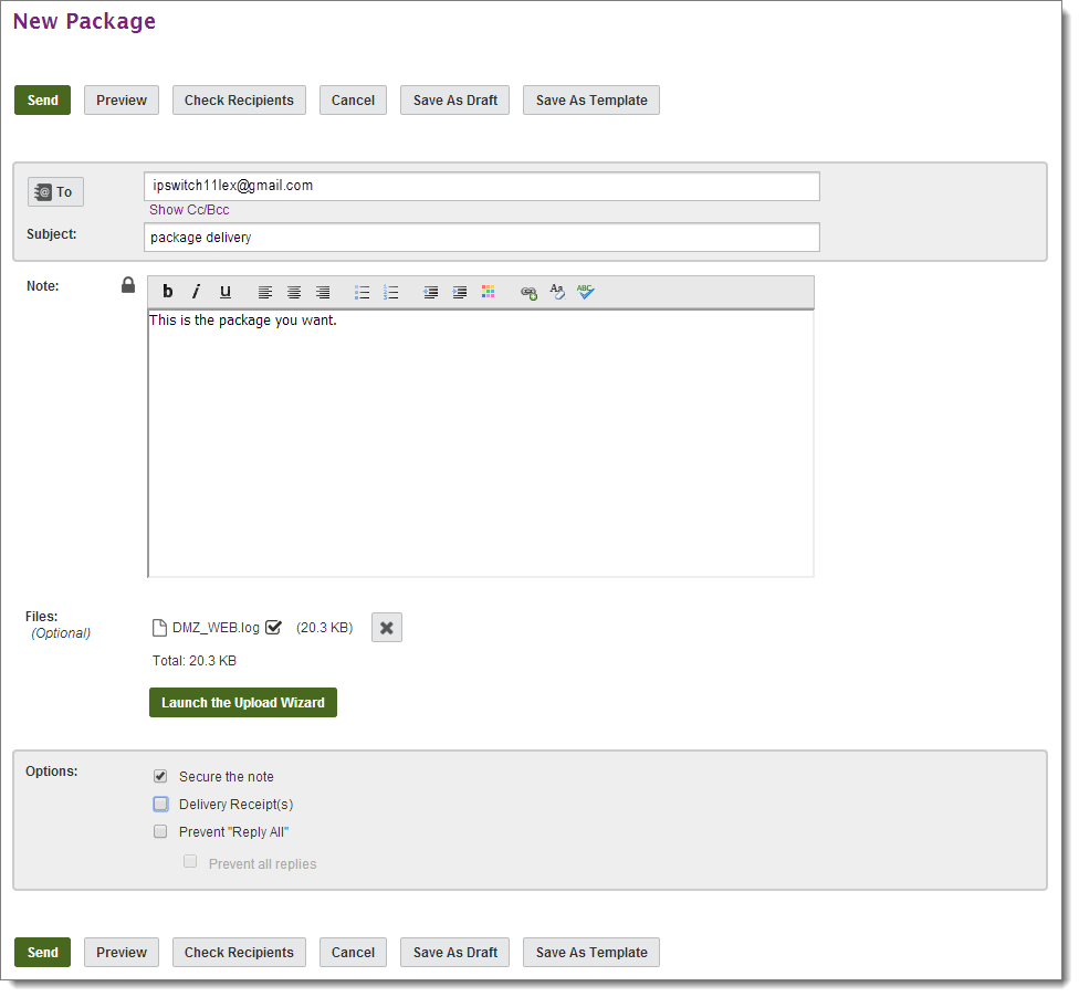 Embedded OLE File Template, D75, H100