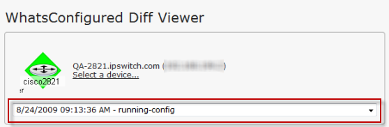 Use the archive list to select an archived file