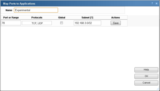 Map Ports to Applications