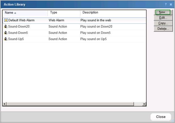 アクションライブラリ