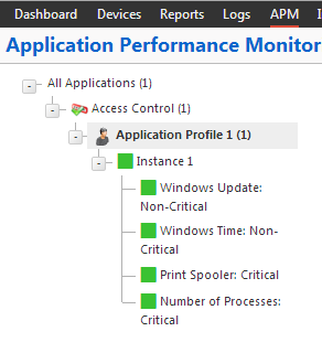 Application Profile all components up