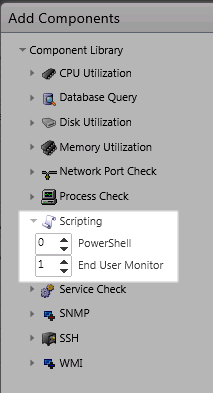 Specify the number of scripting components to add