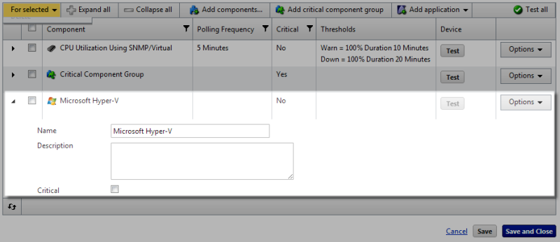 WUG16.1 Add discrete application MSHyperV example