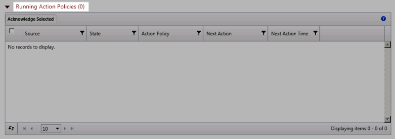 The number of policies currently running is displayed in parenthesis next to the report title.