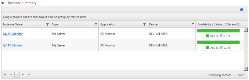 Instance Summary