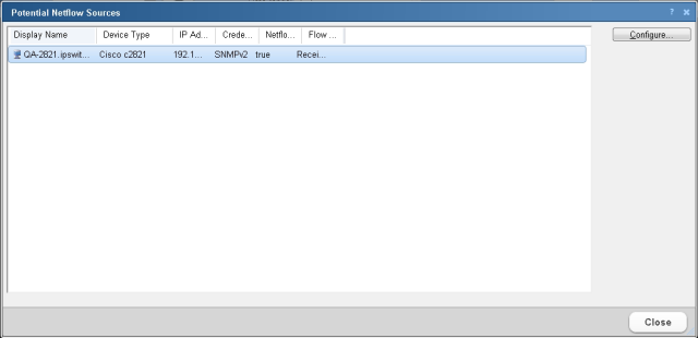 Netflow 潛在來源設備