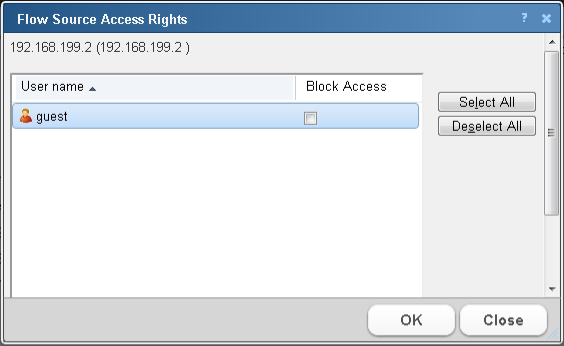 Flow Source Access Rights