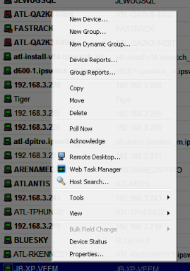 Right-Click Menu