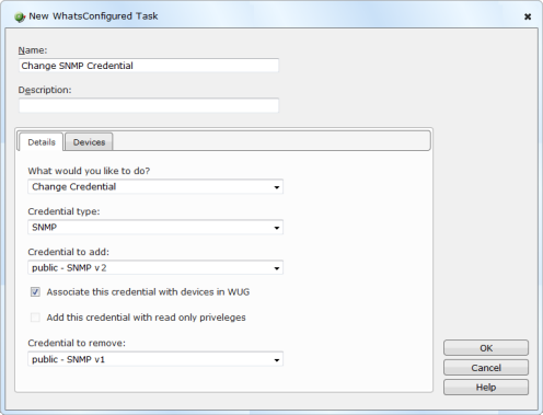 Change Credential Task
