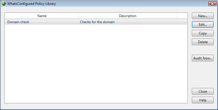 WhatsConfigured Policy Library