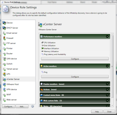 Device Role Settings