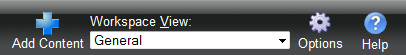Workspace Toolbar