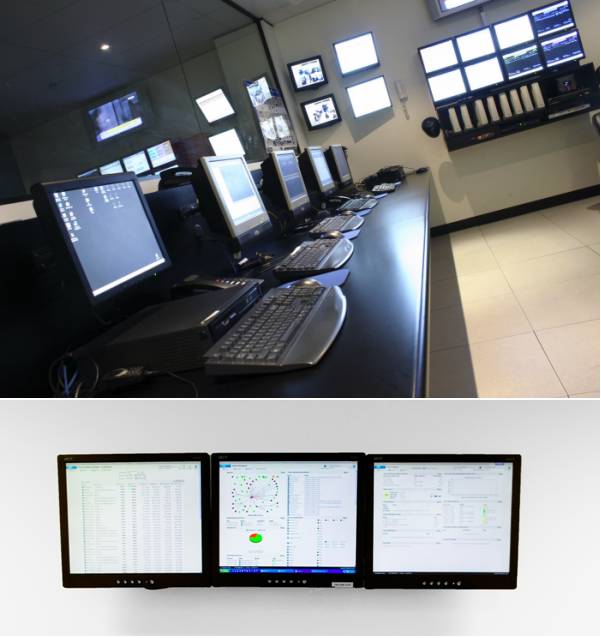 Control Room with Dashboard