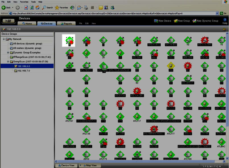 New device icon in the Map View