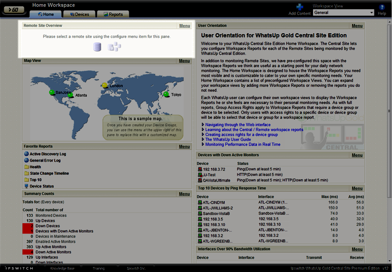 Adding a Remote Workspace Report