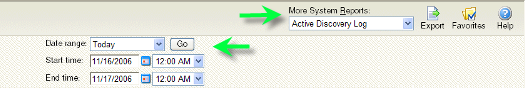 System Report Options