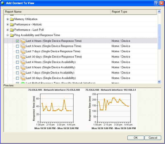 Select a Device Status workspace report