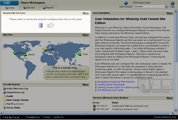 Adding a Remote Workspace Report