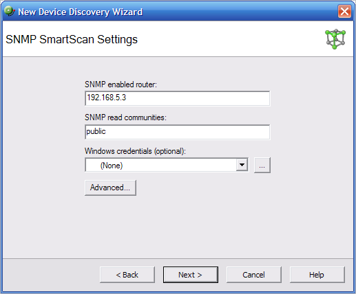 New Device Discovery Wizard -