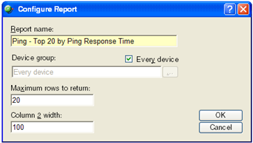 Configure Report Dialog
