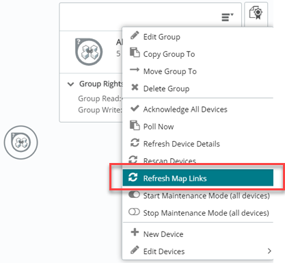 WUG19.1-Refresh Maps Links group action menu option