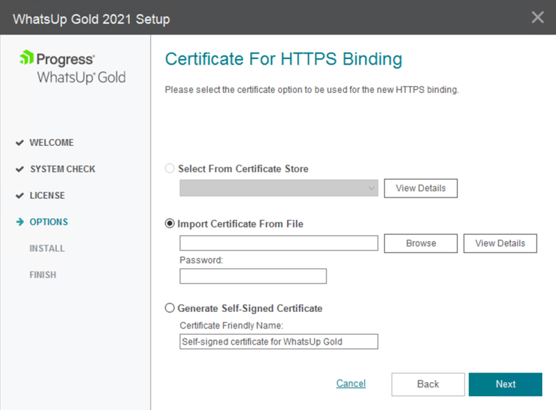 WUG21.1-Certificate Options