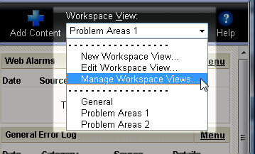 Managing the Workspace View