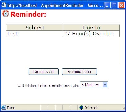 Appointment Reminder